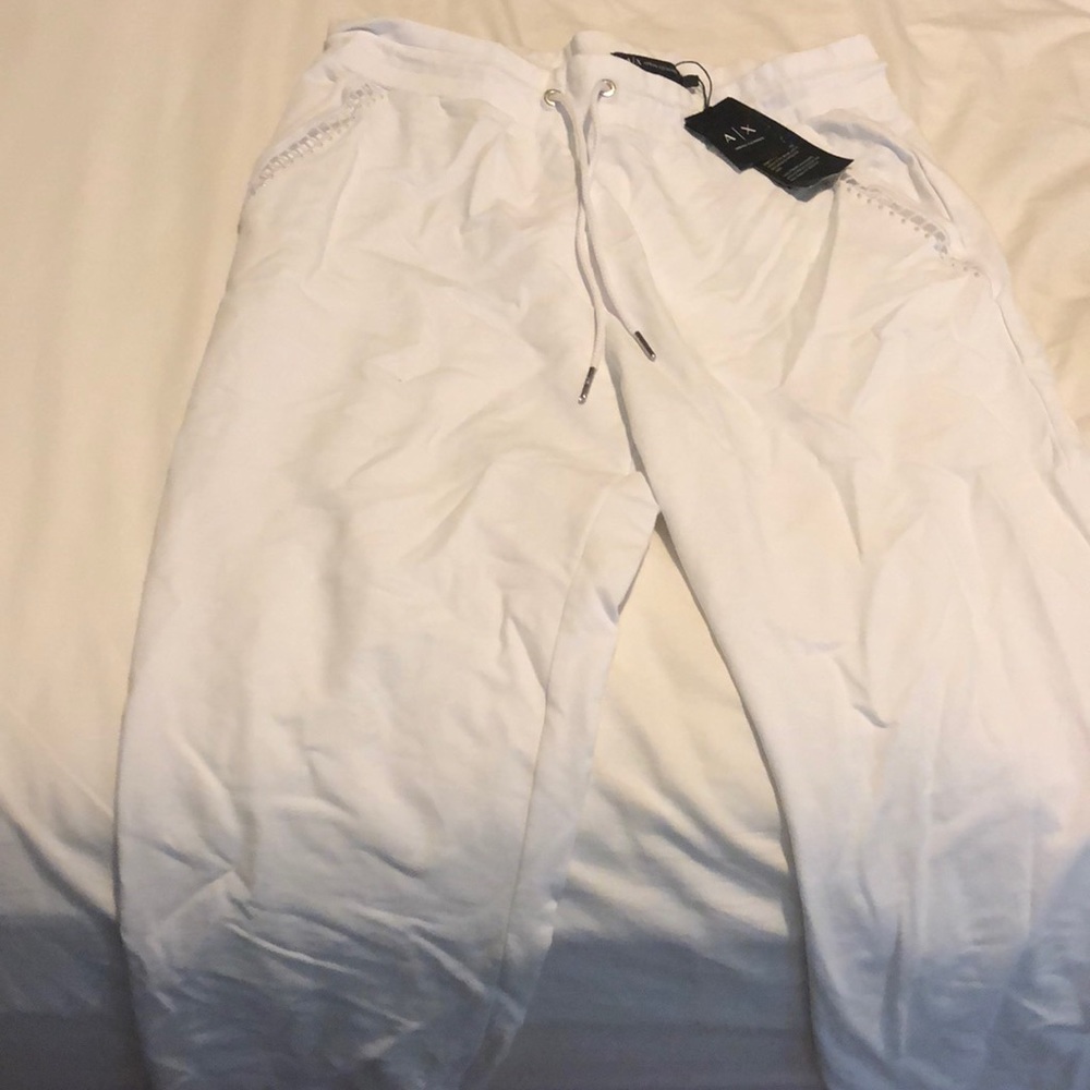 Armani Exchange White Trouser